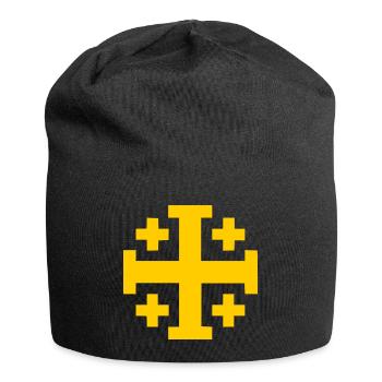 Jerusalem Kors Jerusalem Kors - Jersey-Beanie - sort - Foran