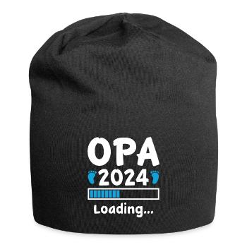 Opa 2024 Loading - Jersey-Beanie - Schwarz - Vorne