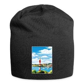 Plymouth Angleterre Vintage voyage affiche Souvenir - Bonnet en jersey - noir - Devant