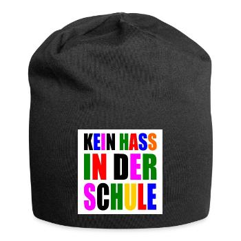 kein hass in der schule - Jersey-Beanie - Schwarz - Vorne