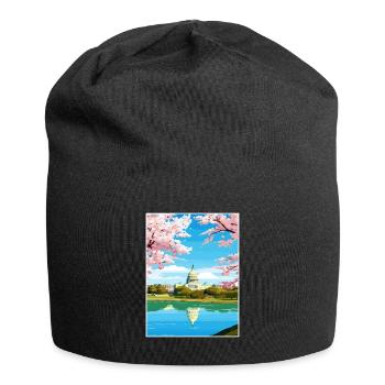 Washington Dc Vereinigte Staaten Vintage Reiseposter - Jersey-Beanie - Schwarz - Vorne