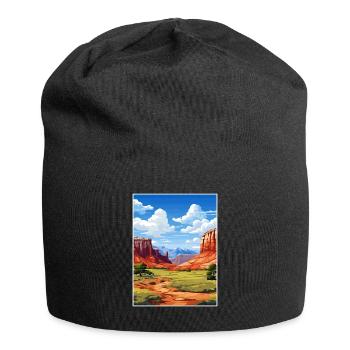 Capitol Reef National Park Vintage Reiseposter - Jersey-Beanie - Schwarz - Vorne