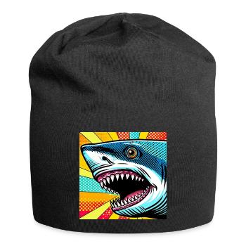 Hai Pop Art - Jersey-Beanie - Schwarz - Vorne