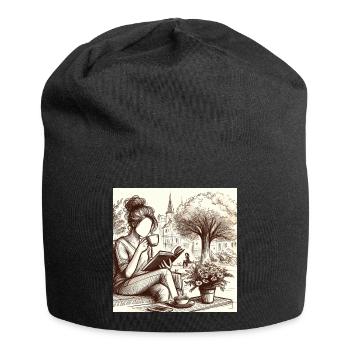Village cosiness - Jersey Beanie - black - Front
