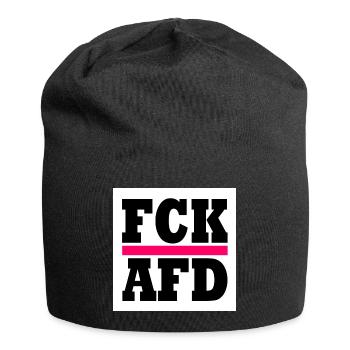 Fck afd - Jersey-Beanie - Schwarz - Vorne