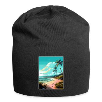 Boca Chica Texas Vintage voyage affiche Souvenir - Bonnet en jersey - noir - Devant