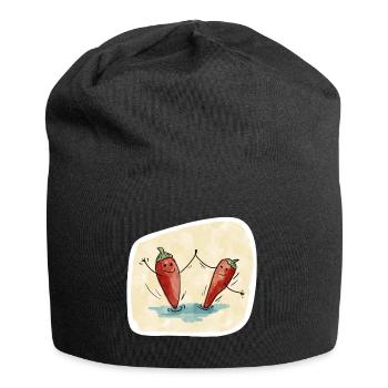 Chilischoten tanzen Tango - Jersey-Beanie - Schwarz - Vorne