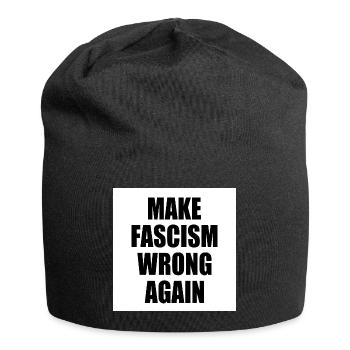 make fascism wrong again - Jersey Beanie - black - Front