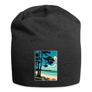 Manly Beach Australien Vintage Reiseposter WPA - Jersey-Beanie - Schwarz - Vorne