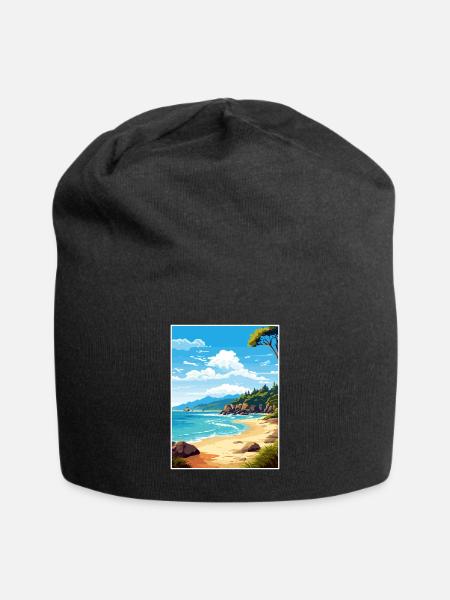 Abel Tasman Nationalpark Neuseeland Souvenir - Jersey-Beanie - Schwarz