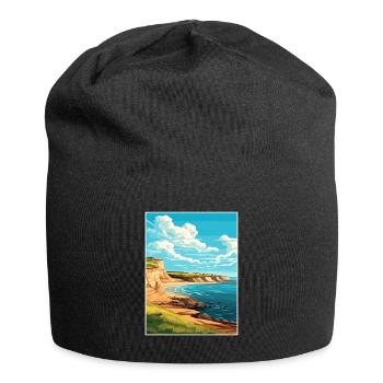 Valdes péninsule Argentine Vintage affiche de voyage - Bonnet en jersey - noir - Devant