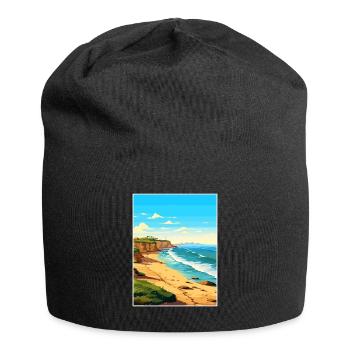 Valdes péninsule Argentine Vintage affiche de voyage - Bonnet en jersey - noir - Devant