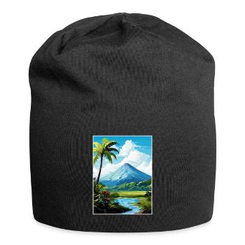 La Fortuna Costa Rica Vintage Reiseposter WPA - Jersey-Beanie - Schwarz - Vorne