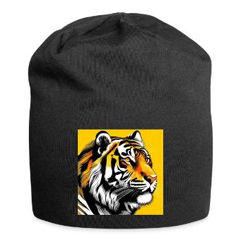 Tigre Pop Art - Bonnet en jersey - noir - Devant