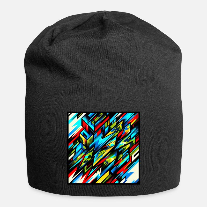 Urbaner Puls - Jersey-Beanie - Schwarz
