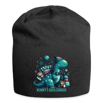 Mommy’s Cuddlesaurus Kuschel-Dinosaurier Geschenk - Jersey-Beanie - Schwarz - Vorne