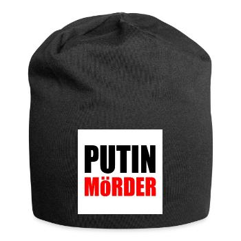 Putin mörder - Jersey-Beanie - Schwarz - Vorne
