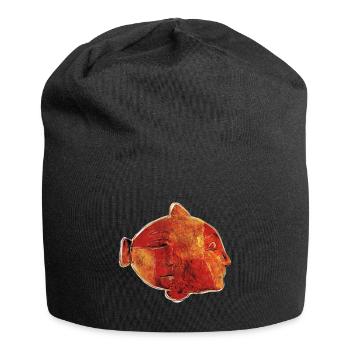 FISCH - Jersey-Beanie - Schwarz - Vorne