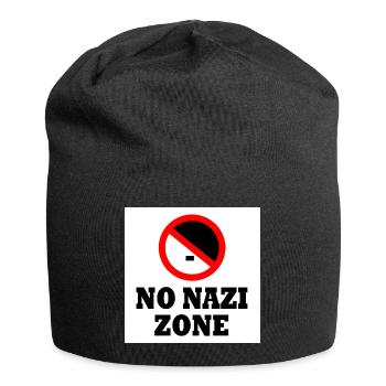 Contre la droite - pas de zone nazie - Bonnet en jersey - noir - Devant