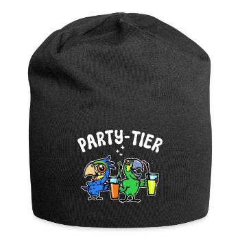 Parrot Statement Animal Lover Pet Bird - Jersey Beanie - black - Front
