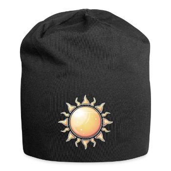 Rayonnant Sunburst Nature Design - Bonnet en jersey - noir - Devant