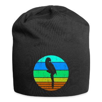 Vogel Papagei Tierliebhaber Haustier Urwald Tier - Jersey-Beanie - Schwarz - Vorne