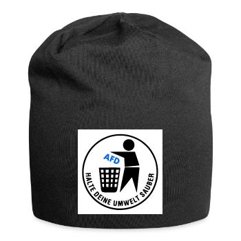halte deine umwelt sauber - Jersey-Beanie - Schwarz - Vorne