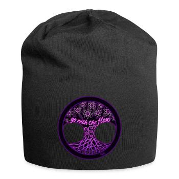 Go with the Flow tree - Jersey-Beanie - Schwarz - Vorne