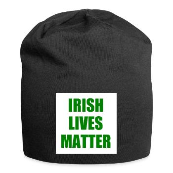 irish lives matter - Bonnet en jersey - noir - Devant