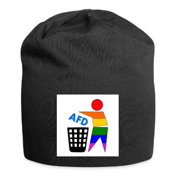 halte deine umwelt sauber - fck afd - Jersey-Beanie - Schwarz - Vorne