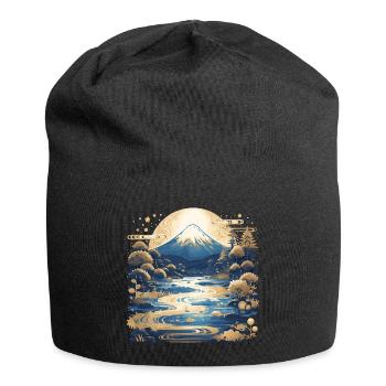 Mount Fuji - Jersey Beanie - black - Front