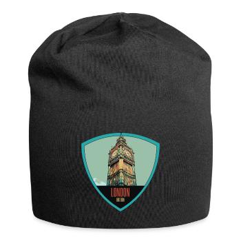 Illustration emblématique de la tour Big Ben - Bonnet en jersey - noir - Devant