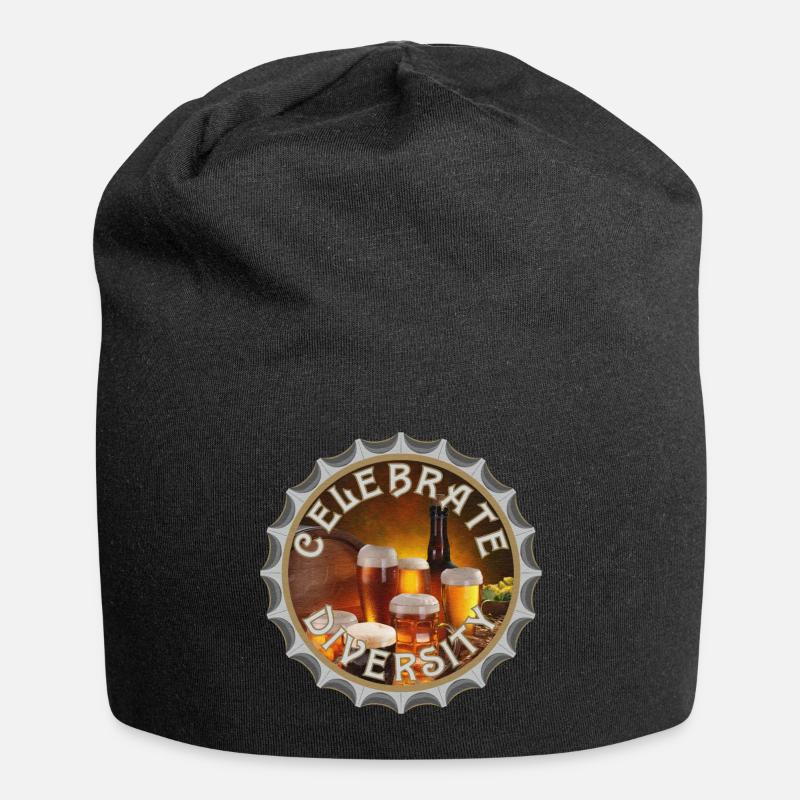 Célébrez la diversité - Bonnet en jersey - noir