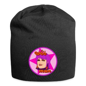 I'm a woo man (pink) - Jersey Beanie - black - Front