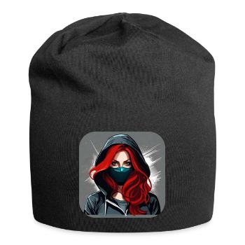 Fille Cyberpunk Cool VI - Bonnet en jersey - noir - Devant