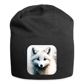 Cooler Polar Fuchs - Jersey-Beanie - Schwarz - Vorne