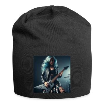 Guitariste de heavy metal - Bonnet en jersey - noir - Devant