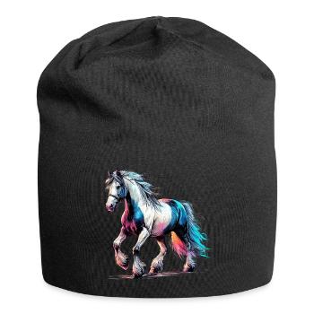 Horse - Jersey Beanie - black - Front