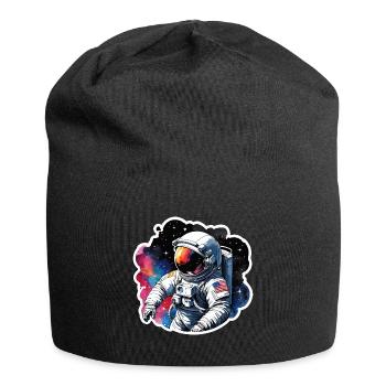 Aquarelle d’astronaute Aquarelle - Bonnet en jersey - noir - Devant