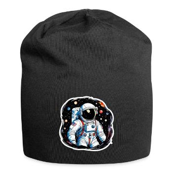 Aquarelle d’astronaute Aquarelle - Bonnet en jersey - noir - Devant