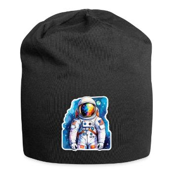 Aquarelle d’astronaute Aquarelle - Bonnet en jersey - noir - Devant
