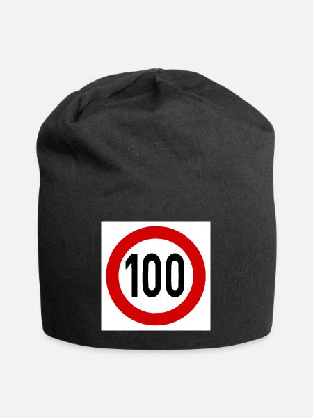 Tempolimit 100 - Jersey-Beanie - Schwarz