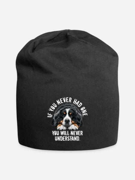 Berner Sennenhund - Jersey-Beanie - Schwarz