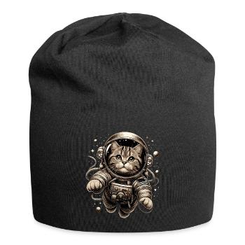 Astronaut BKH getigert Geschenk - Jersey-Beanie - Schwarz - Vorne