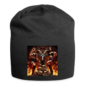 Bier-Metalheads in der Unterwelt - Jersey-Beanie - Schwarz - Vorne