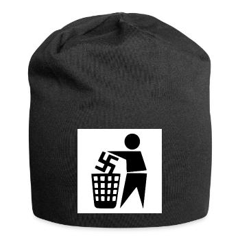 Gegen nazis - Jersey-Beanie - Schwarz - Vorne