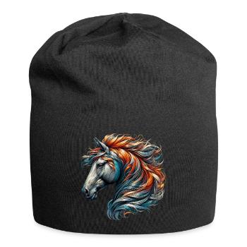 Horse - Jersey Beanie - black - Front