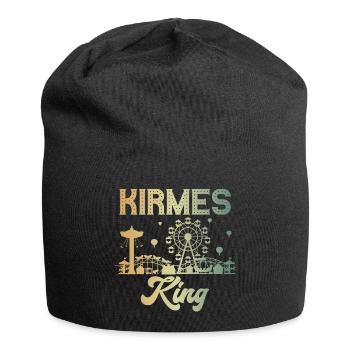 Kirmes King Jahrmarkt Rummel Volksfest - Jersey-Beanie - Schwarz - Vorne