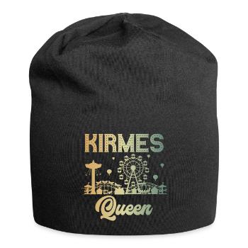 Kirmes Queen Jahrmarkt Rummel Volksfest - Jersey-Beanie - Schwarz - Vorne