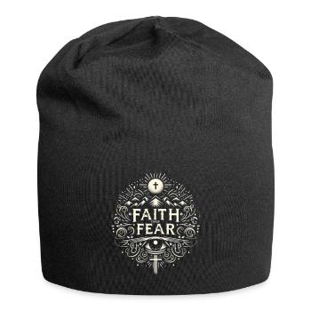 Belief over Fear Motive - Jersey Beanie - black - Front